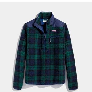 Simply Southern Navy and Green Plaid Fleece Pullover